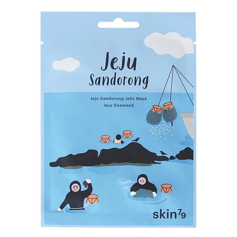 Skin79 Jeju Sandorong Jelly Mask Jeju Seaweed - valomoji veido kaukė