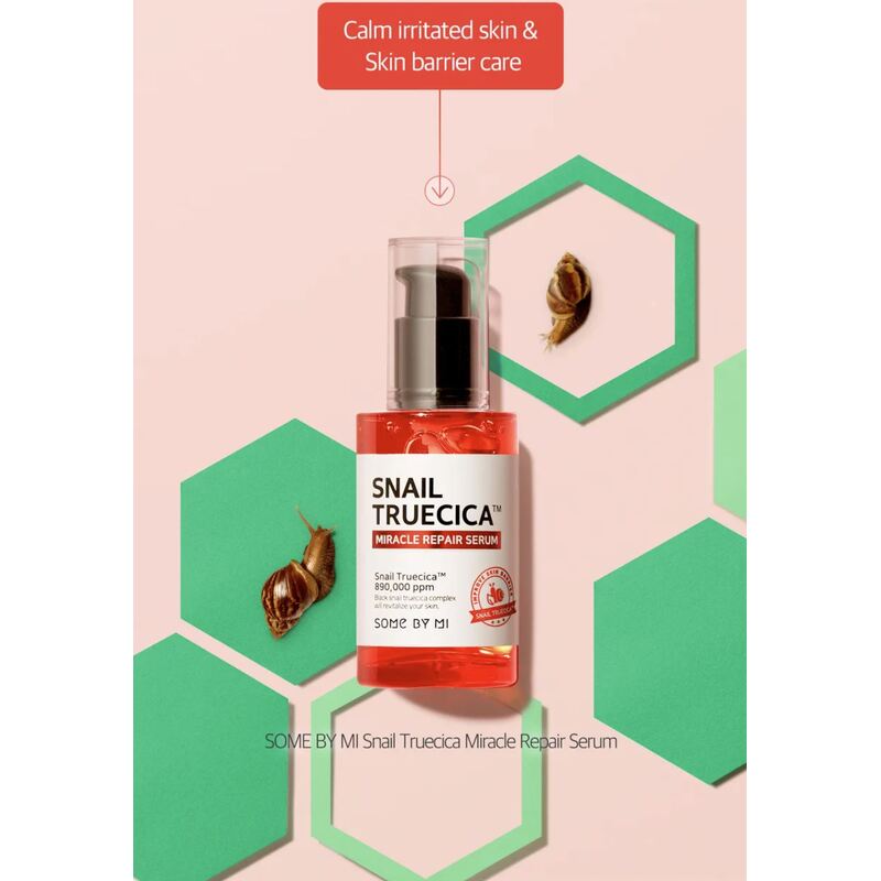 Some By Mi Snail TrueCICA™ Miracle Repair Serum – atkuriamasis serumas su sraigių sekretu