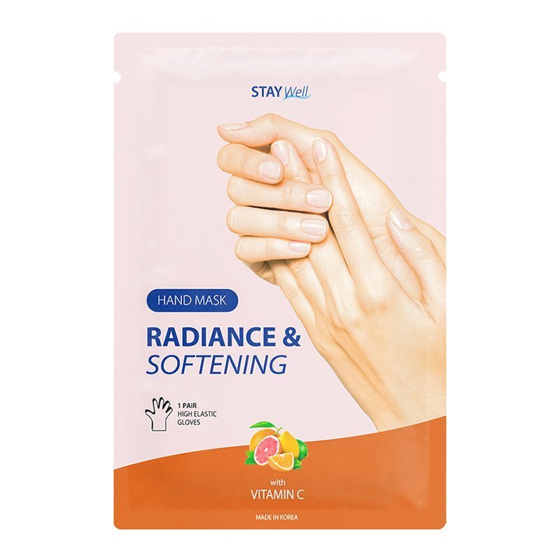 Stay Well Radiance & Softening Hand Mask C Vitamin Complex - šviesinamoji rankų kaukė