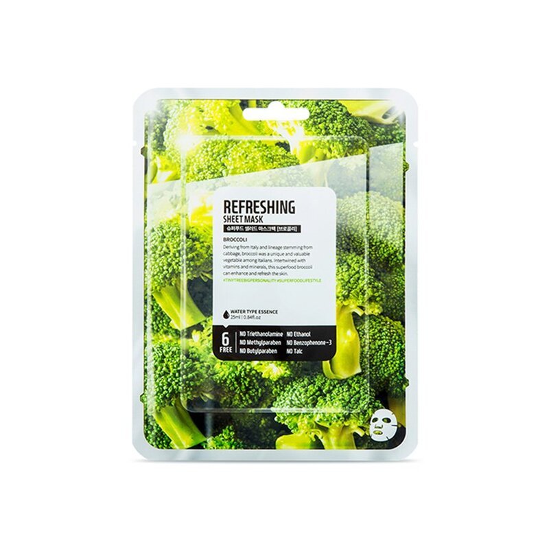 Farm Skin Superfood Broccoli Sheet Mask – veido kaukė