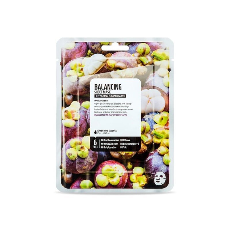 Farm Skin Superfood Mangosteen Sheet Mask – veido kaukė