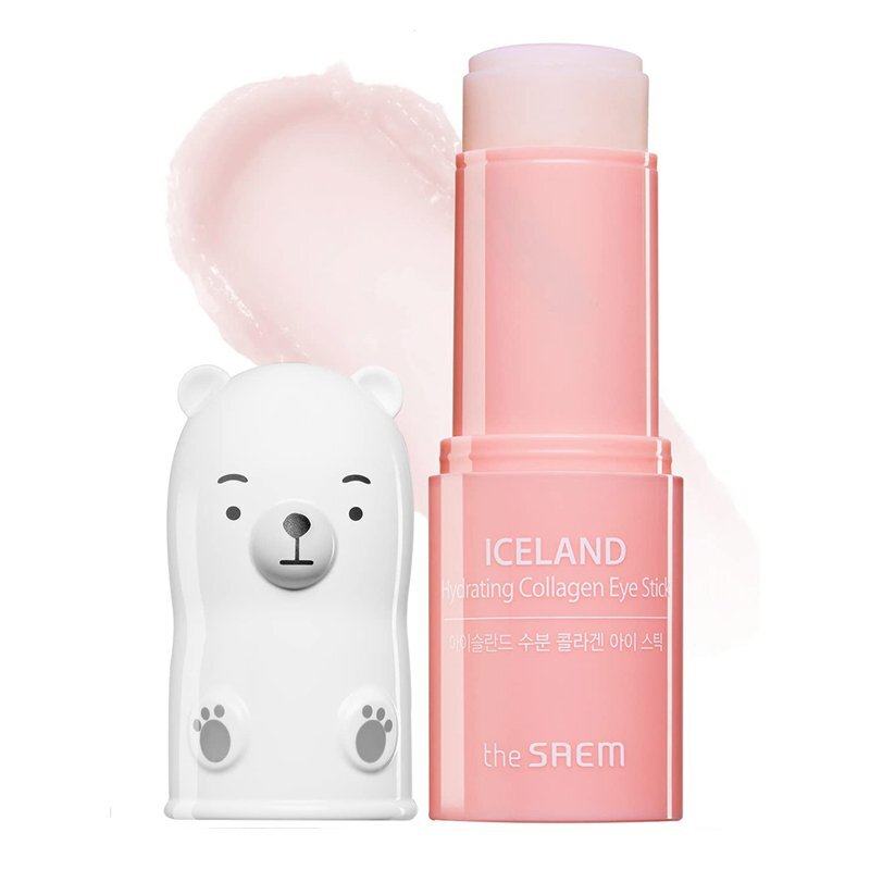 The Saem Iceland Hydrating Collagen Eye Stick – stangrinamasis pieštukinis paakių kremas