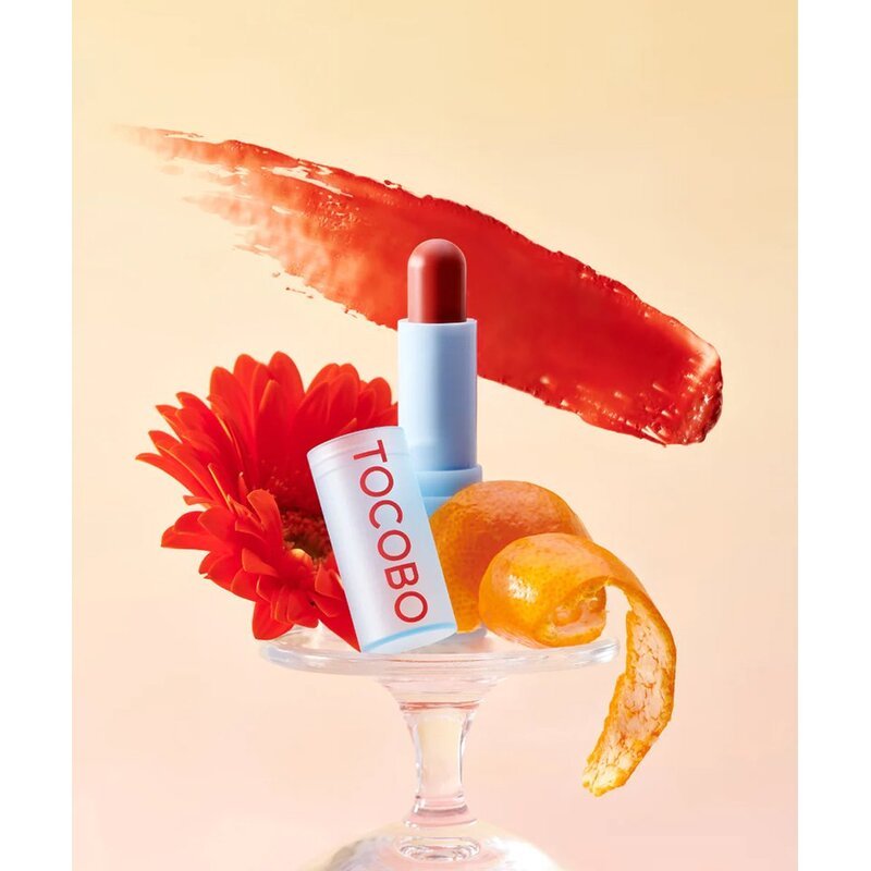 TOCOBO Powder Cream Lip Balm 013 Tangerine Red – drėkinamasis lūpų balzamas