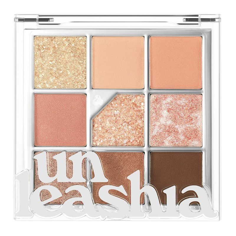 unleashia Glitterpedia Eye Palette 03 All Of Coralpink – šešėlių paletė