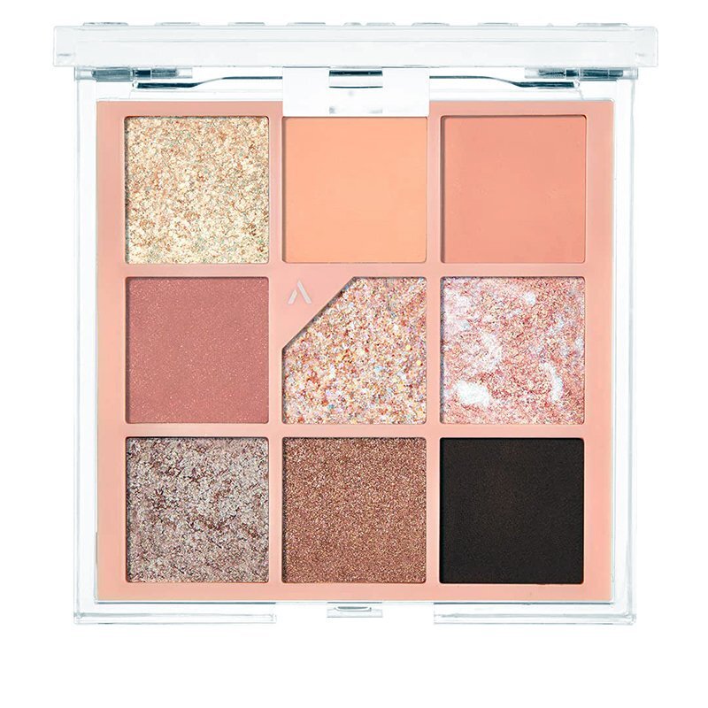 unleashia Glitterpedia Eye Palette 03 All Of Coralpink – šešėlių paletė