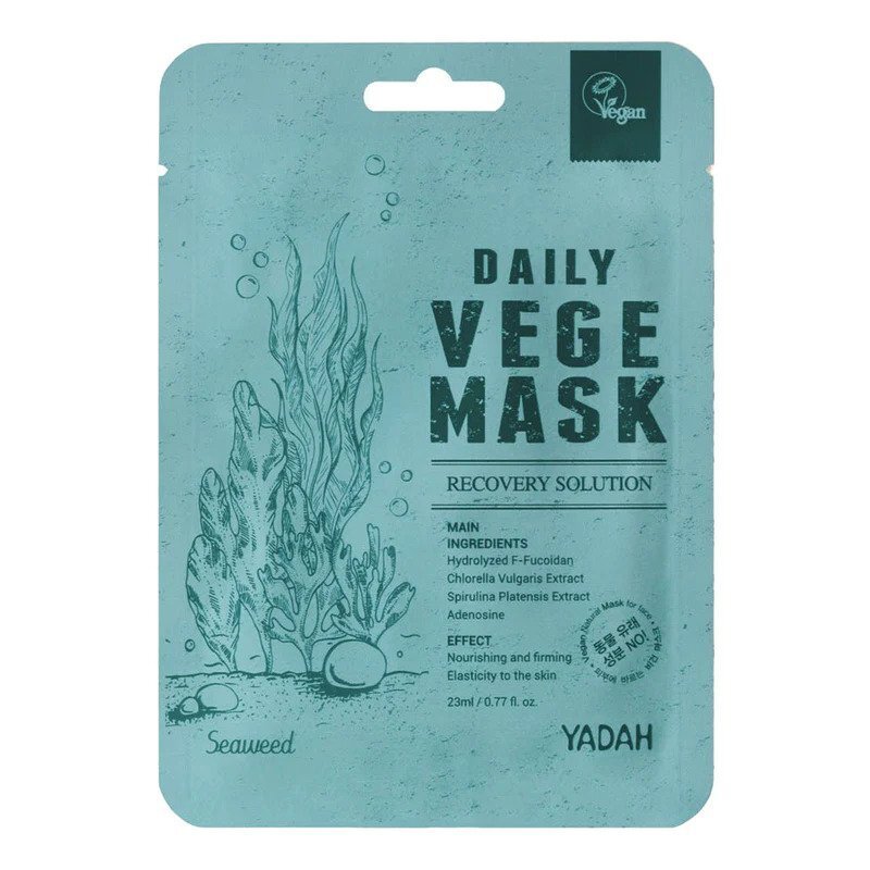 Yadah Daily Vege Mask Seaweed – regeneruojamoji veido kaukė